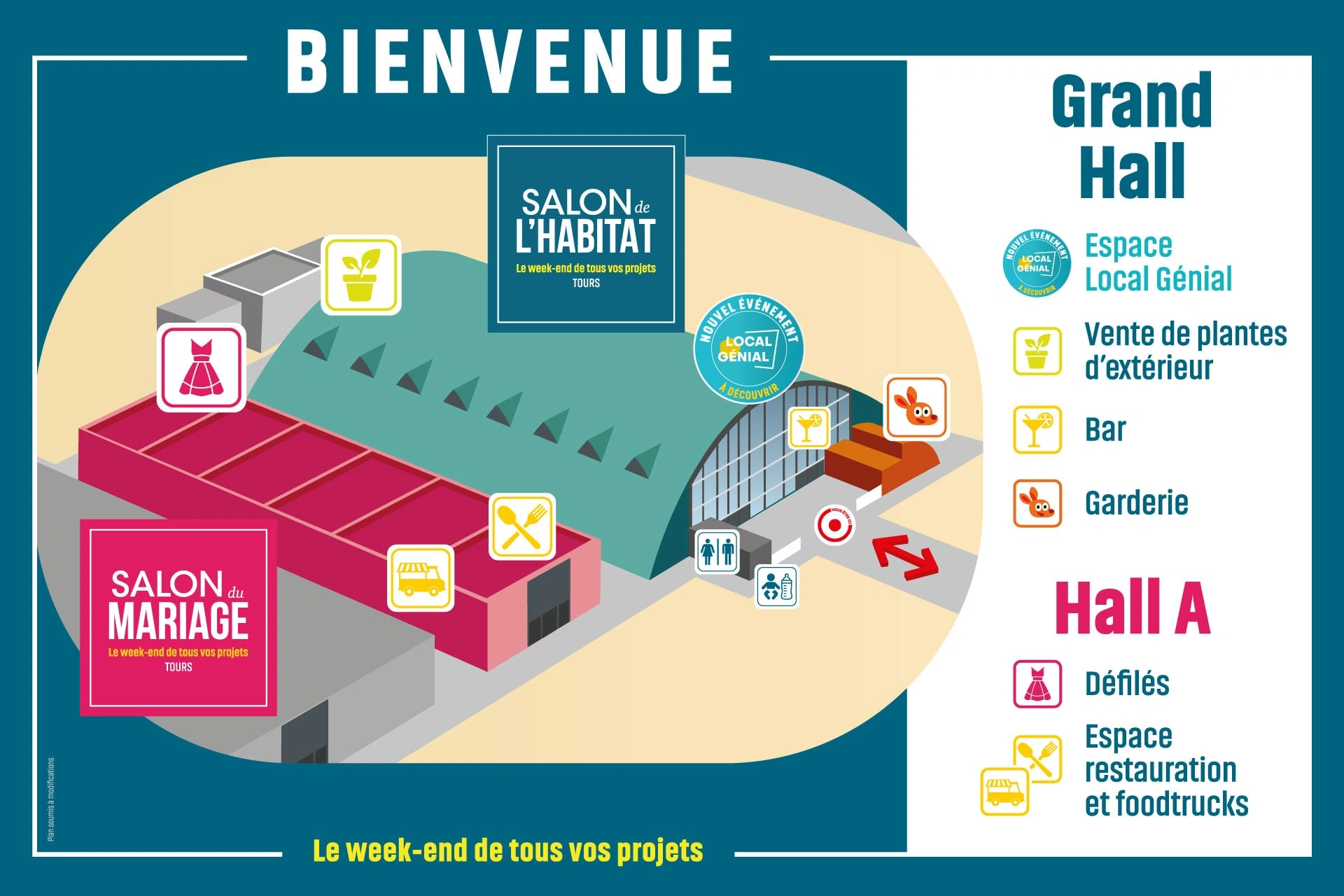 Salon Habitat et Mariage de Tours - Plan Global